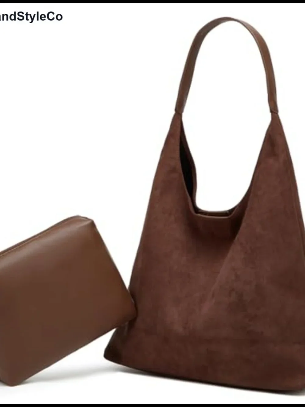 Suede Hobo Bag Shoulder Crossbody Purse Tote Handbag